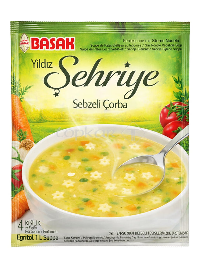 Başak Gemüsesuppe mit Sterne-Nudeln 70g – Yıldız Şehriye Sebzeli Çorba