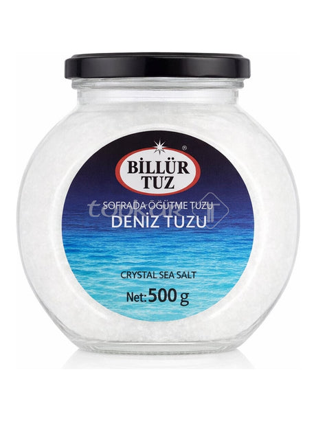 Billur Tuz Meersalz 500g – Deniz Tuzu grobes jodfreies Salz zum Mahlen