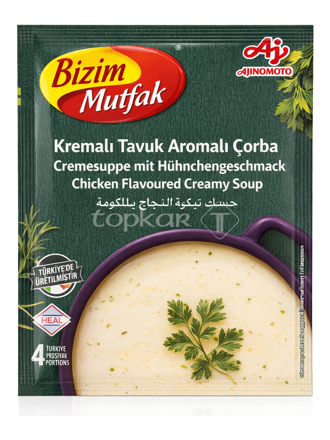 Bizim Mutfak Cremige Hühnersuppe 62g – Kremalı Tavuk Çorbası Instant-Suppe
