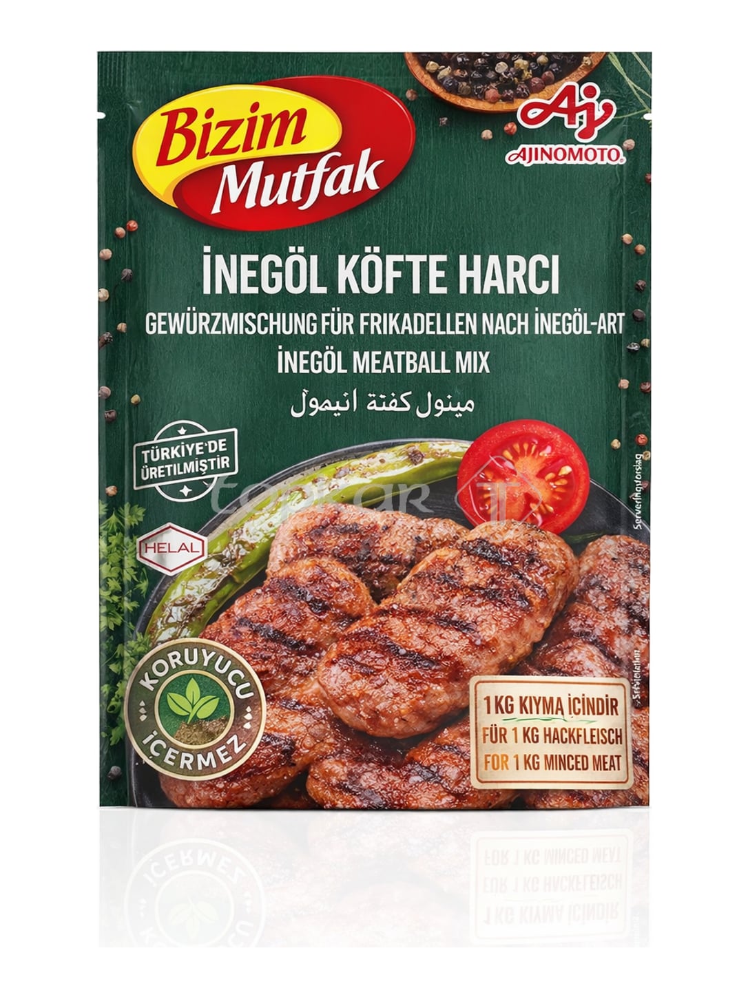 Bizim Mutfak Inegöl Köfte Gewürzmischung 76g – İnegöl Köfte Harcı für türkische Frikadellen