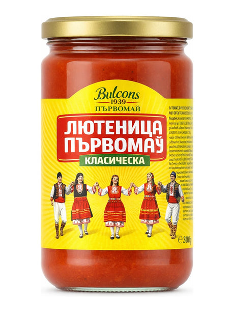 Bulcons Lutenitsa Klassisch 310g – Лютеница Класическа bulgarische Tomaten-Pfeffersauce