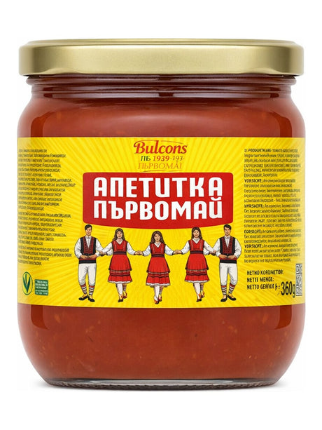 Bulcons Tomatensauce Apetitka 360g – Апетитка Първомай bulgarische Würzsauce