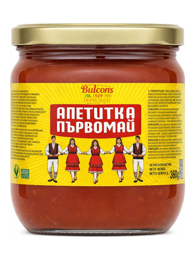 Bulcons Tomatensauce Apetitka 360g – Апетитка Първомай bulgarische Würzsauce