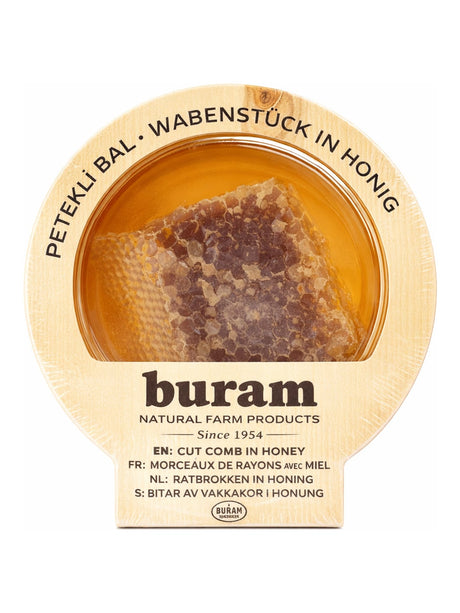 Buram Wabenstück in Honig 350 g – Petekli Bal türkischer Wabenhonig
