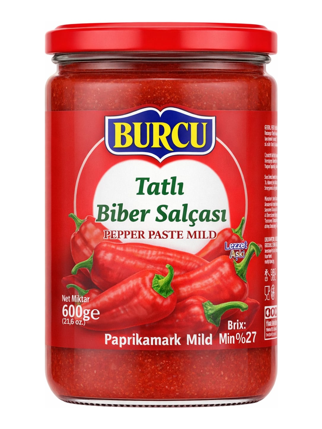 Burcu Paprikamark Mild 600g – Tatlı Biber Salçası türkisches Paprikamark