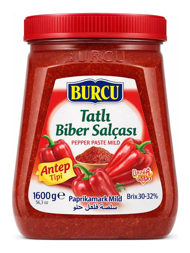 Burcu Tatlı Biber Salçası 1600g – mildes türkisches Paprikamark Antep Art