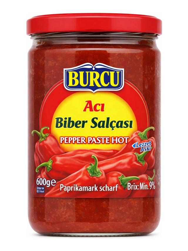 Burcu Acı Biber Salçası 600g – scharfes Paprikamark türkisch