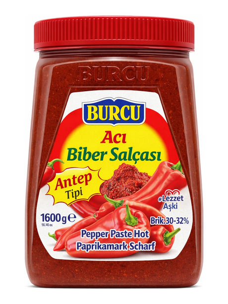 Burcu Acı Biber Salçası Antep Tipi 1600g – Scharfes türkisches Paprikamark