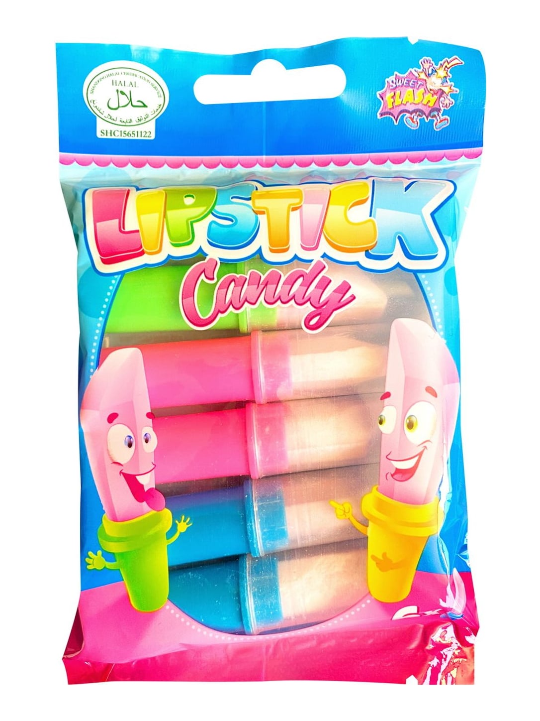 Candy Lipstick Traubenzucker-Lutscher 30g – Dextrose Lolli im Lippenstift-Design