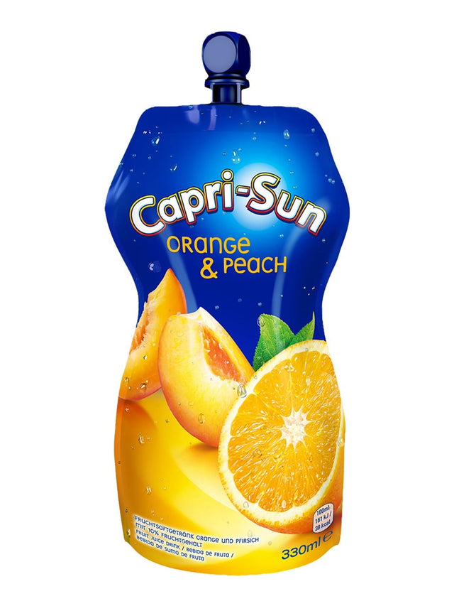 Capri-Sun Orange-Peach 330 ml – Fruchtsaftgetränk Orange Pfirsich