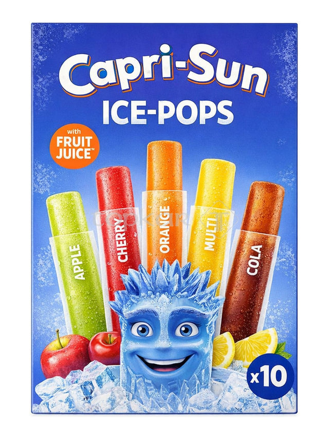 Capri-Sun Wassereis mit Fruchtsaft 10x40 ml – Ice-Pops fruchtiges Eis zum Einfrieren