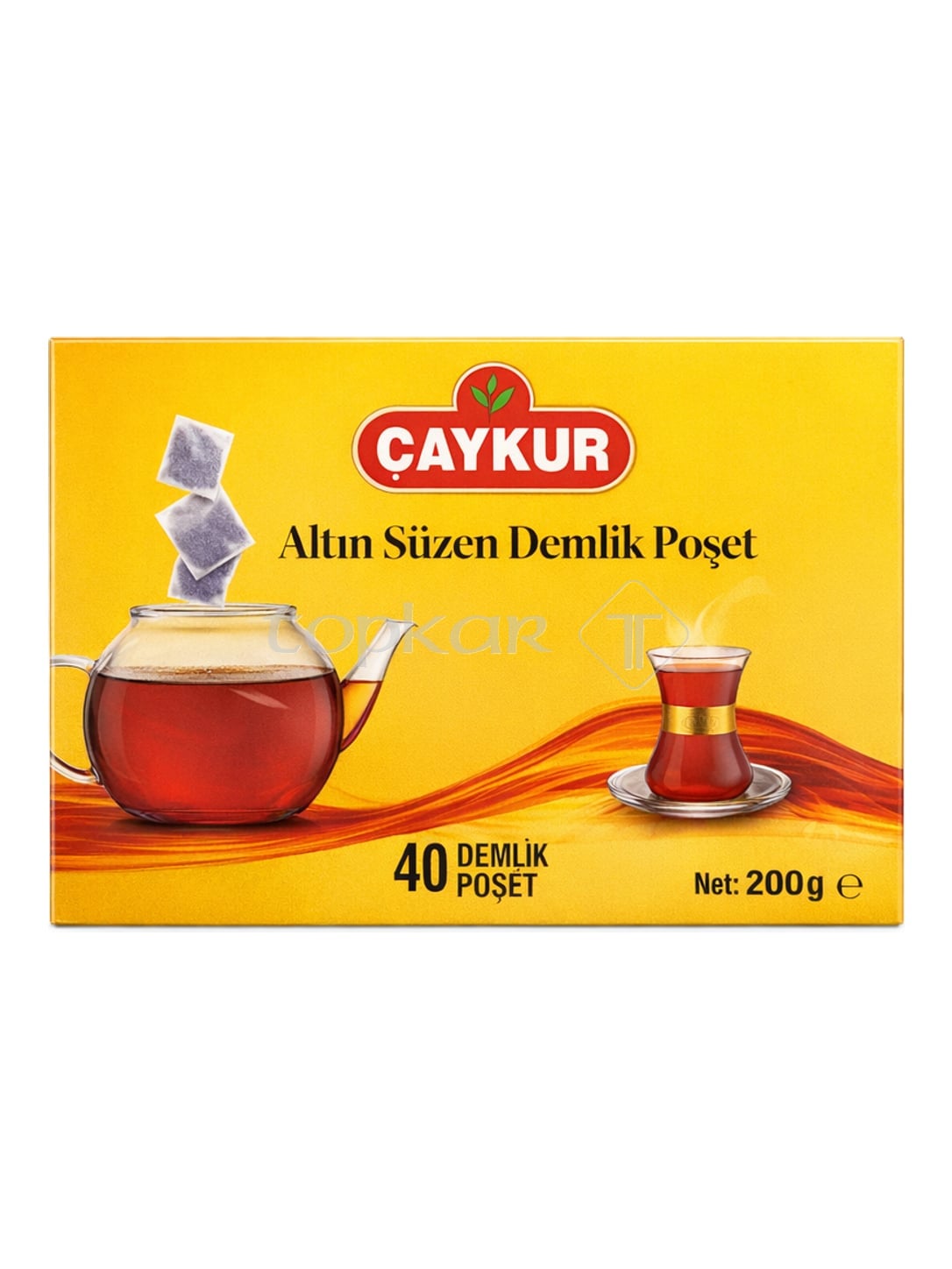 Caykur Goldener Schwarztee Teebeutel für Teekanne