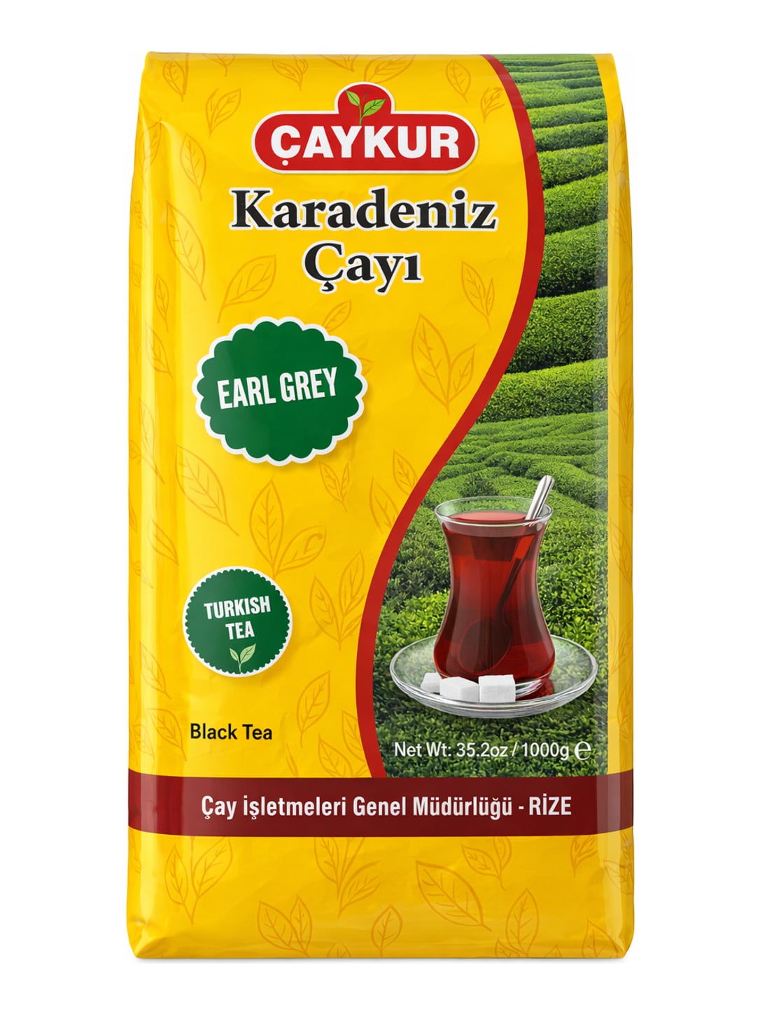 Çaykur Karadeniz Çayı Earl Grey 1000g – Türkischer Schwarztee mit Bergamotte-Aroma