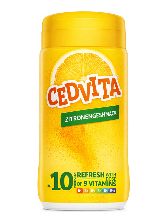 Cedevita Vitamin-Instant-Getränkepulver Zitrone 200g – Multivitamin Brausepulver Zitronengeschmack