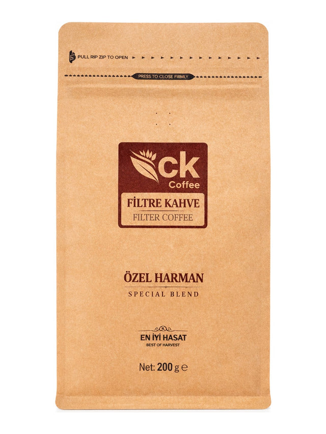 CK Coffee Filterkaffee Special Blend 200g – Özel Harman Filtre Kahve 100% Arabica Medium Roast