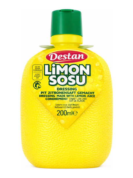 Destan Limon Sosu 200ml – Zitronen Dressing mit echtem Zitronensaft