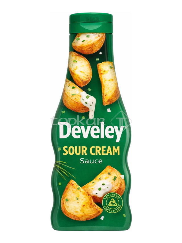 Develey Sour Cream Sauce 250 ml – Schnittlauch Dip Sauerrahm Sauce