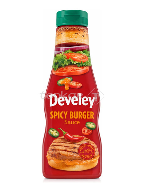 Develey Spicy Burger Sauce 250 ml – scharfe Burgersauce mit Jalapeño