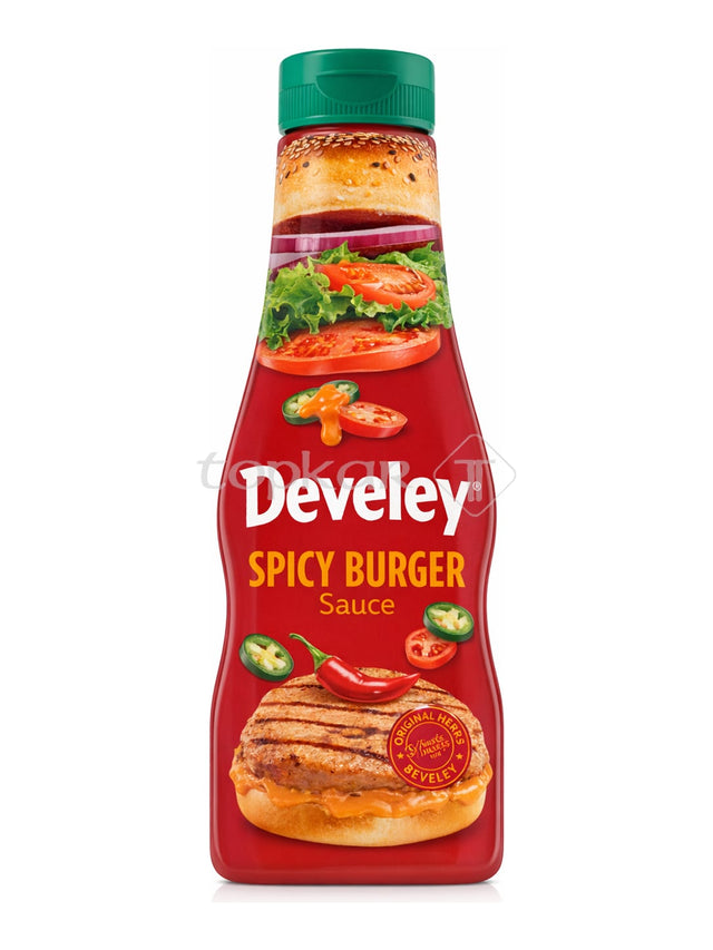 Develey Spicy Burger Sauce 250 ml – scharfe Burgersauce mit Jalapeño