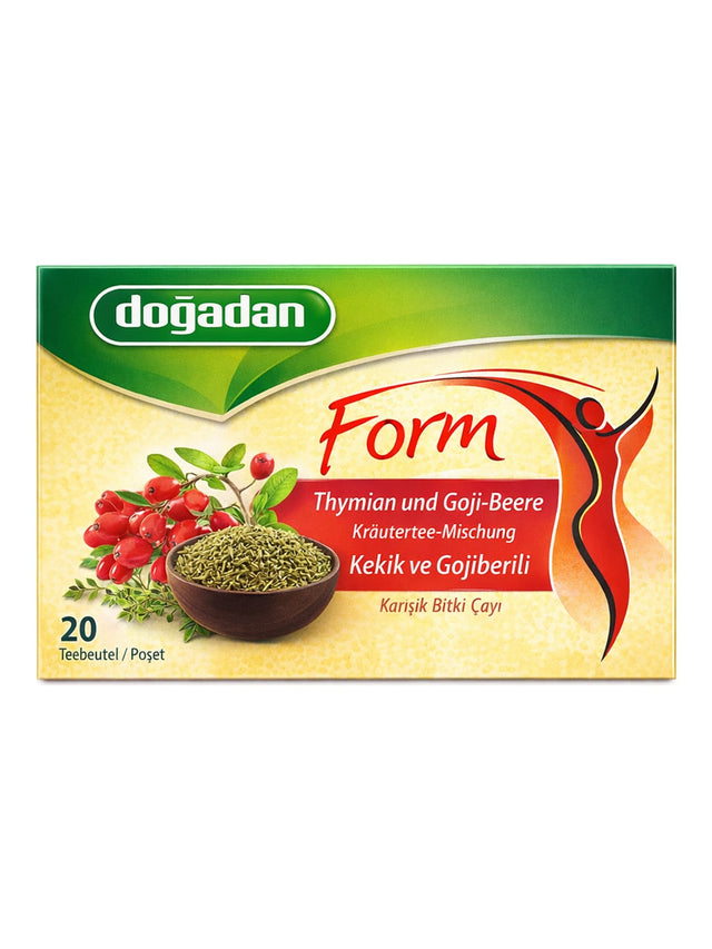 Doğadan Form Kräutertee Thymian Goji-Beere 30g – Kekik ve Gojiberili Bitki Çayı 20 Teebeutel