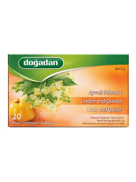 Doğadan Linde und Quitte Tee 32g – Ayvalı Ihlamur Kräutertee 20 Teebeutel