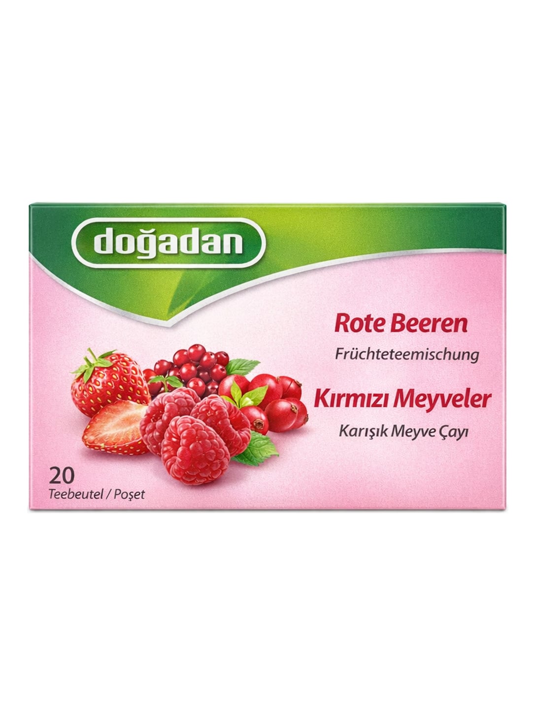 Doğadan Rote Beeren Früchtetee 40 g (20 Beutel) – Kırmızı Meyveler Karışık Meyve Çayı