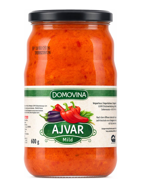 Domovina Ajvar Mild 680g – Paprikamus Balkanski Ajvar traditionell