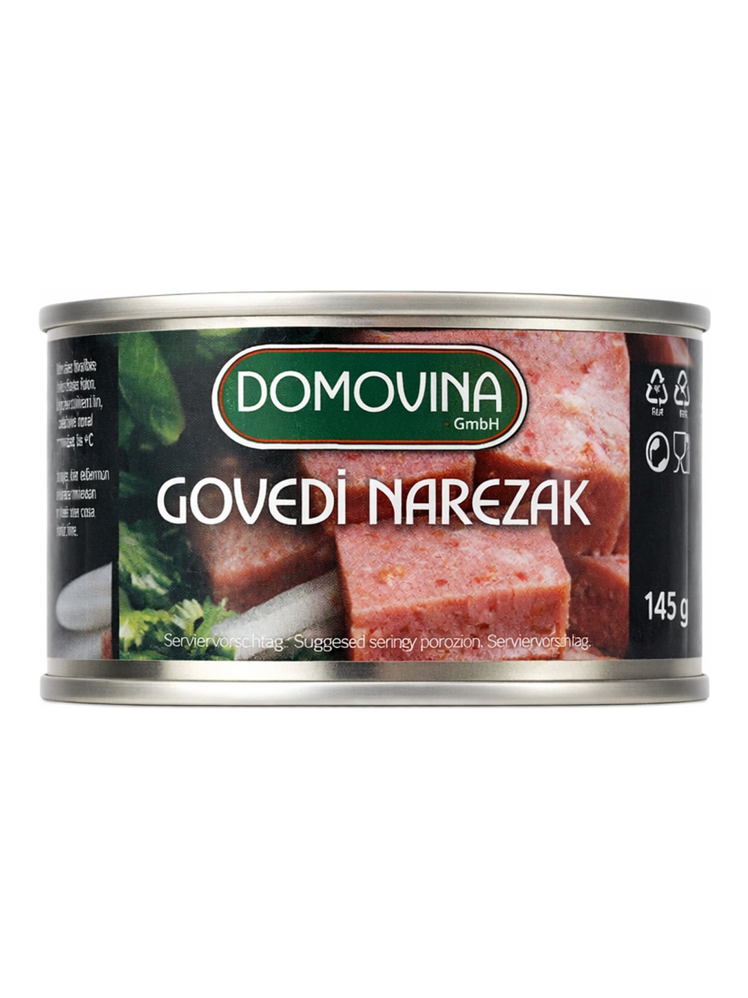 Domovina Goveđi Narezak 145g – Rindfleisch Aufschnitt Fleischkonserve
