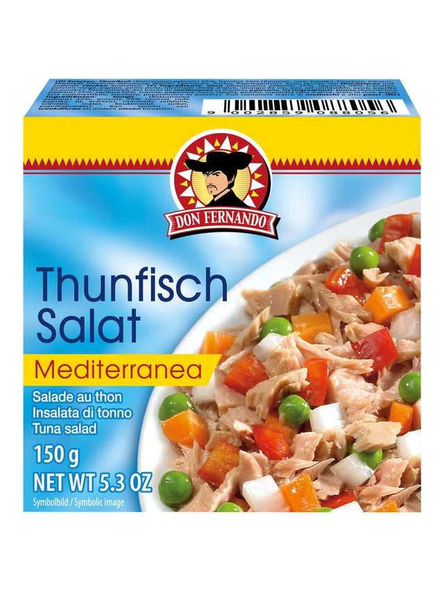 Don Fernando Thunfischsalat Mediterranea 150g – mediterraner Thunfischsalat mit Gemüse