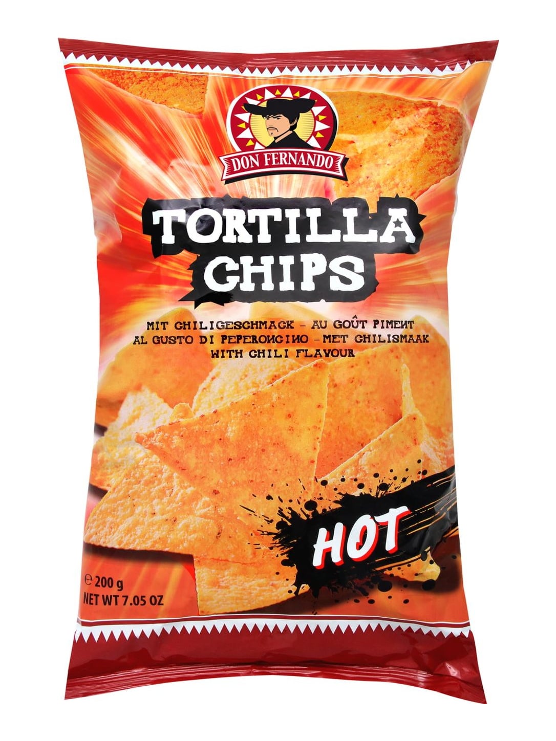 Don Fernando Tortilla Chips 200g – Chili Maischips für Nachos