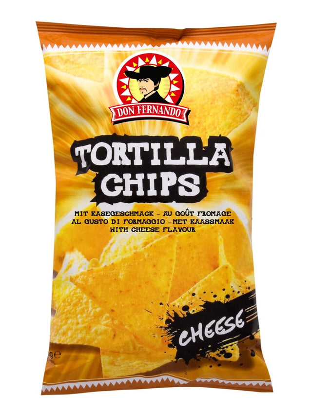 Don Fernando Tortilla Chips mit Käsegeschmack 200g – Cheese Nachos Maischips