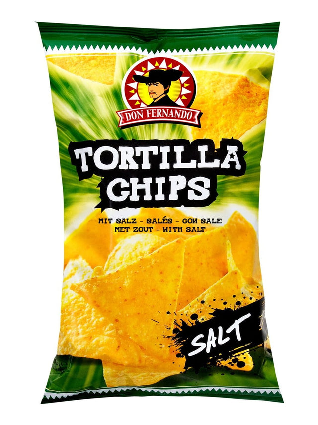 Don Fernando Tortilla Chips mit Salz 200g – knusprige Nacho Maischips
