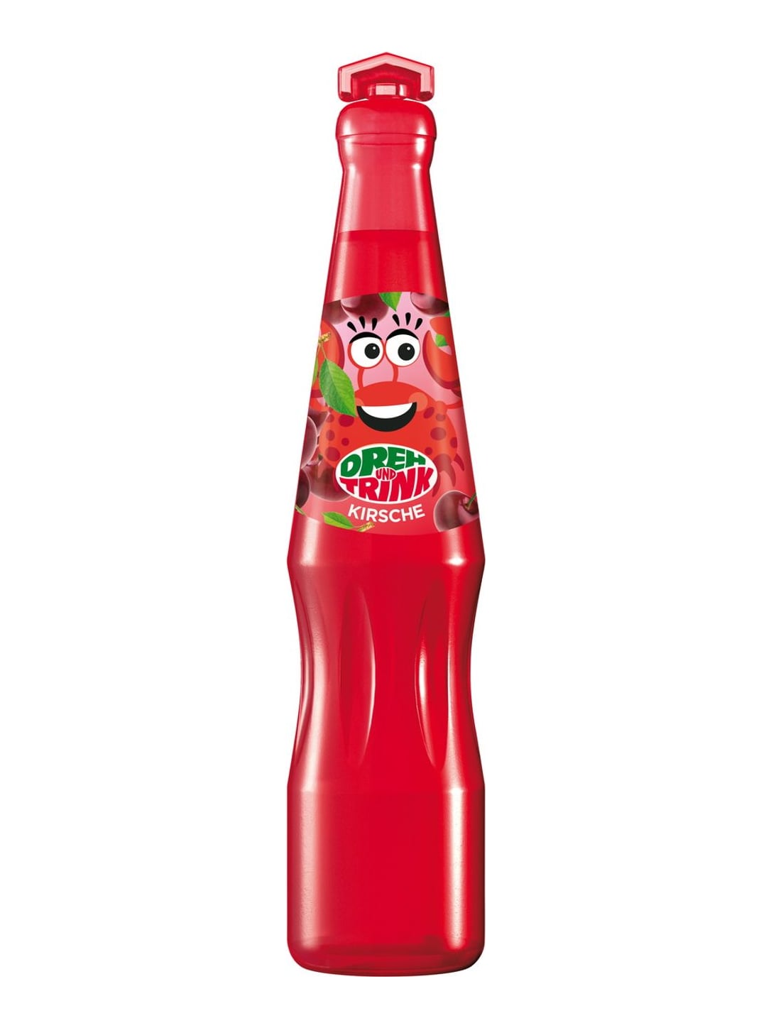Dreh und Trink Kirsche 200 ml – Erfrischungsgetränk mit Trinkhalm