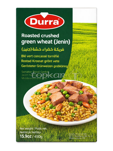 Durra Gerösteter Grünweizen 450g – Freekeh grobkörnig grüner Weizen Jenin