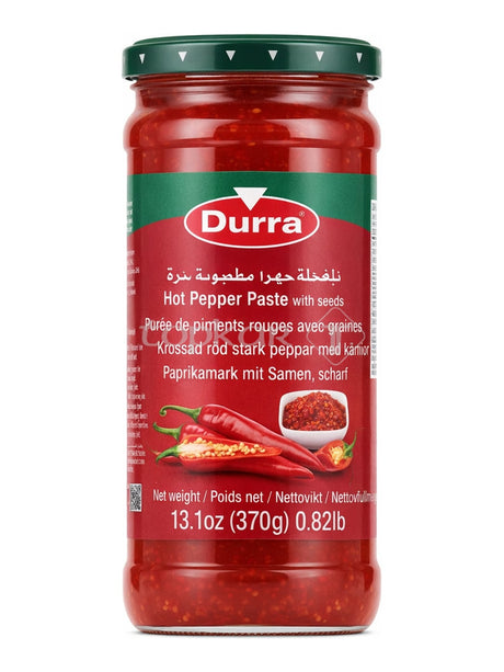 Durra Paprikamark mit Samen scharf 370g – Hot Pepper Paste Muhammara
