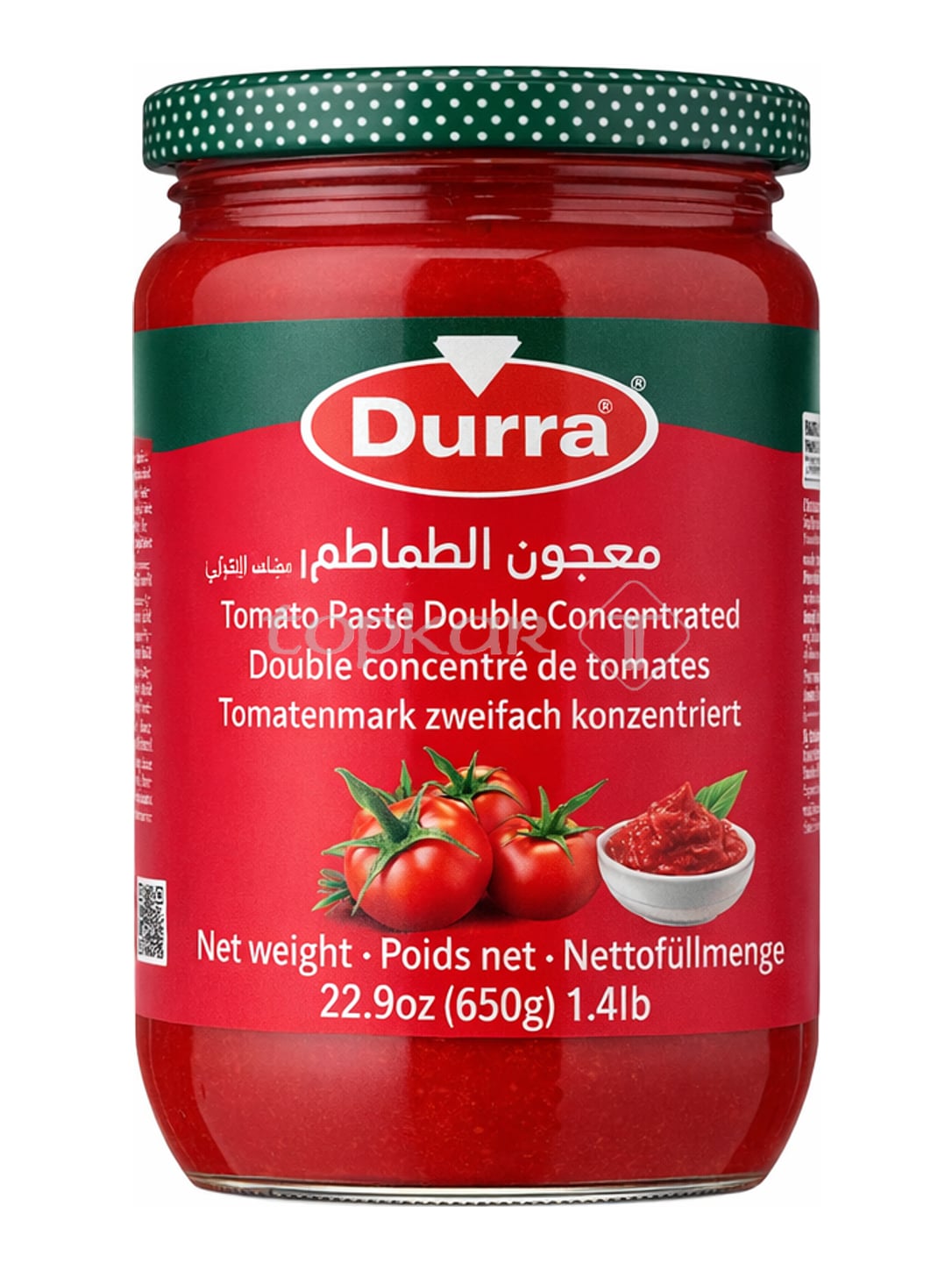 Durra Tomatenmark 650g – Domates Salçası zweifach konzentriert