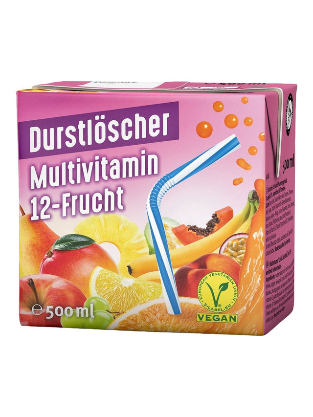 Durstlöscher Multivitamin 12-Frucht 500 ml – Multivitamin Erfrischungsgetränk