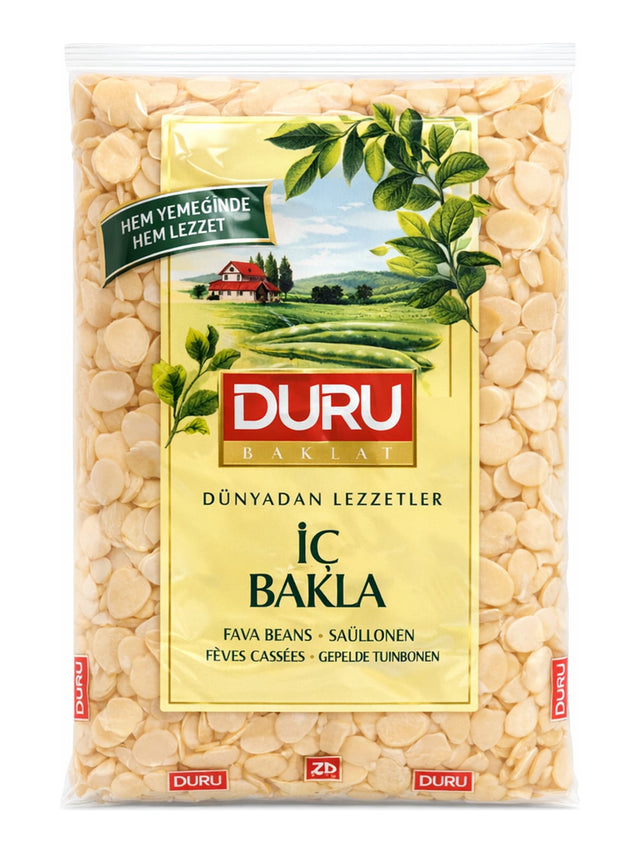 DURU Geschälte Saubohnen 900g – İç Bakla Fava Beans aus Ägypten