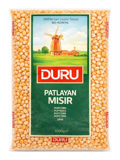 DURU Popcornmais 1000g – Patlayan Mısır naturbelassener Körnermais