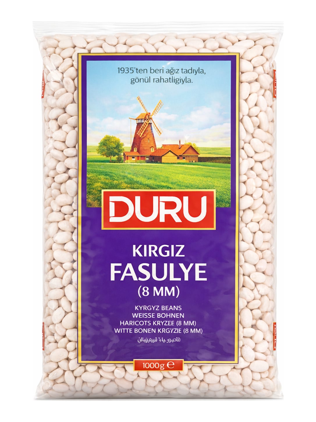 DURU Kırgız Fasulye 1000g – Kirgisische Weiße Bohnen getrocknet