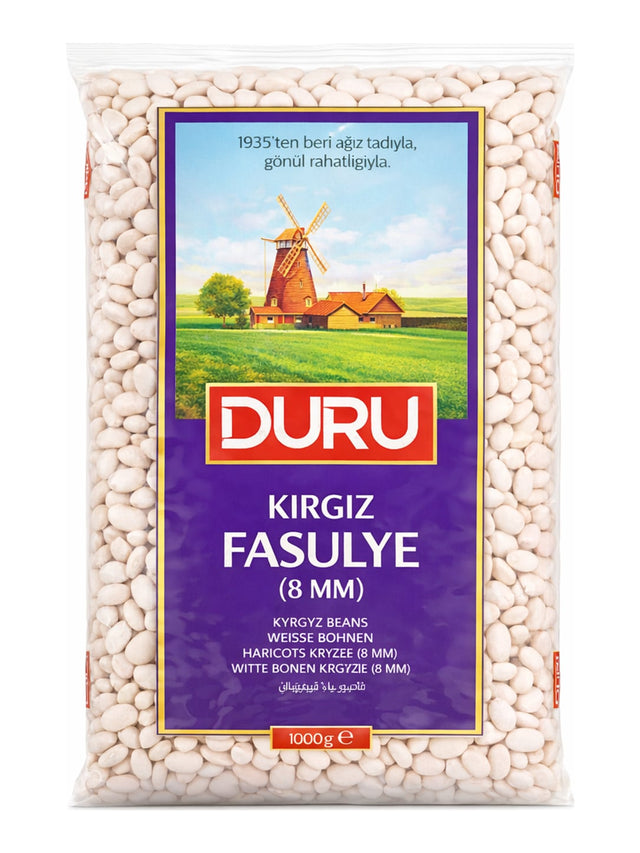 DURU Kırgız Fasulye 1000g – Kirgisische Weiße Bohnen getrocknet