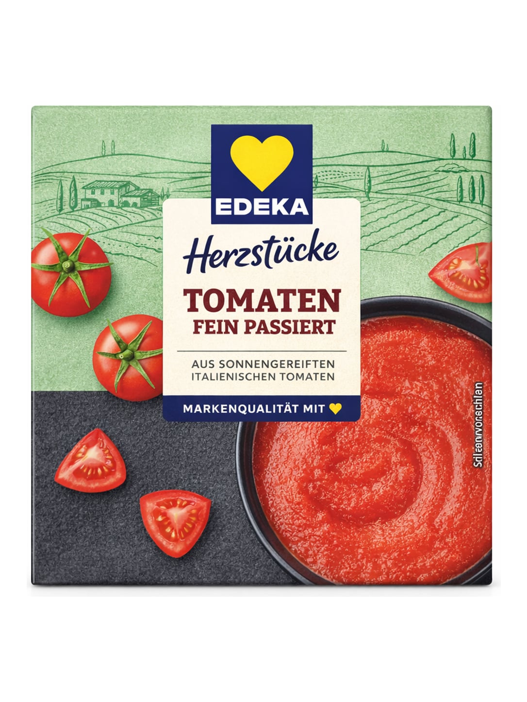 EDEKA Herzstücke Tomaten fein passiert 500g – Italienische Passata Passierte Tomaten