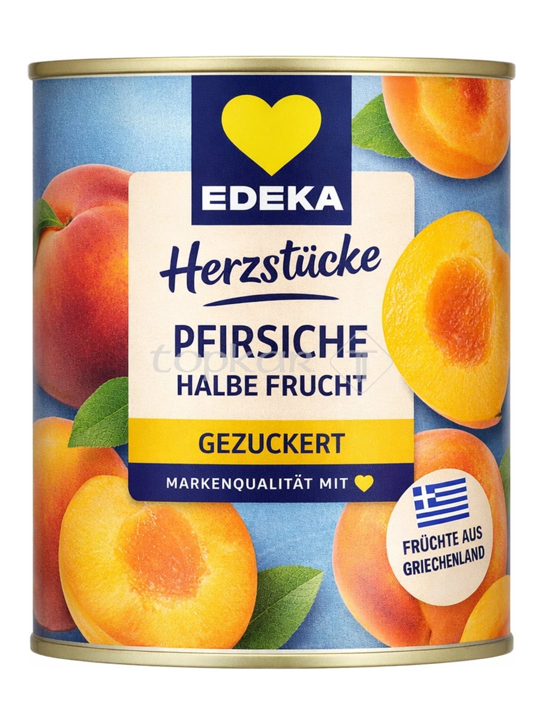 EDEKA Herzstücke Pfirsiche Halbe Frucht Gezuckert