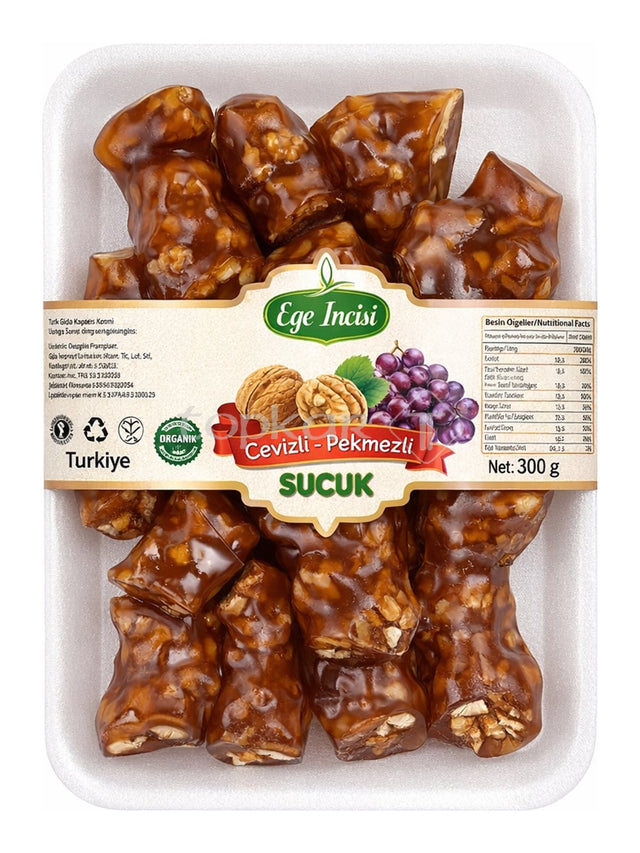 Ege İncisi Walnuss-Traubensaft-Sucuk 300g – Cevizli Pekmezli Sucuk türkische Süßigkeit