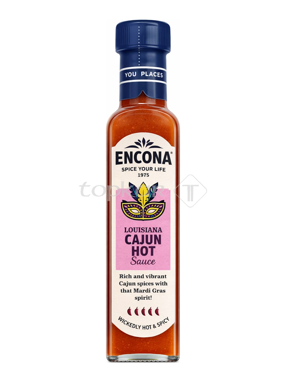 Encona Louisiana Cajun Hot Sauce 142 ml – scharfe Cayenne-Sauce