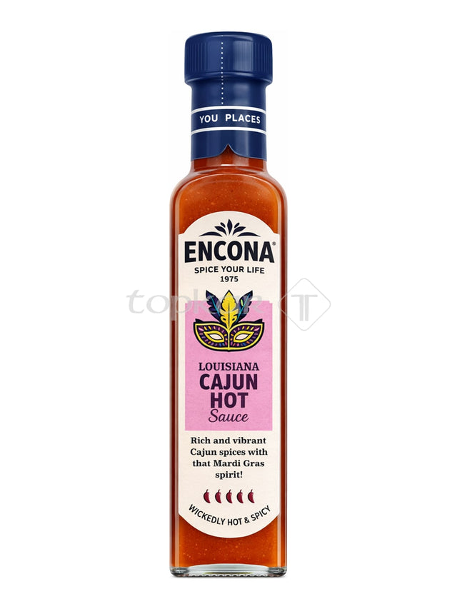 Encona Louisiana Cajun Hot Sauce 142 ml – scharfe Cayenne-Sauce