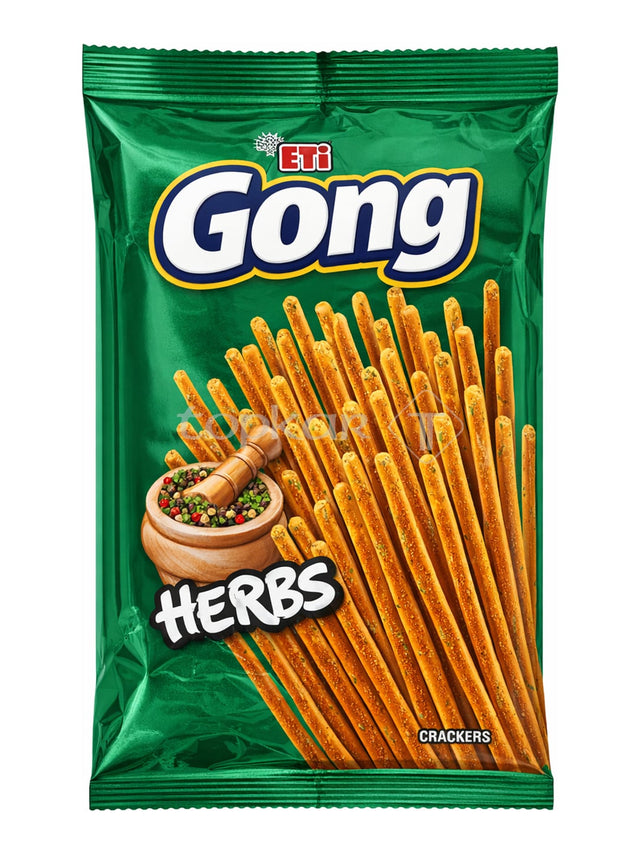 Eti Gong Salzstangen Kräuter 123g – Gong Herbs Stick Crackers türkisches Knabbergebäck