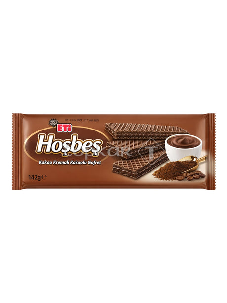 Eti Hosbes Kakaowaffel 142g – Kakaolu Gofret Waffel mit Kakaocreme