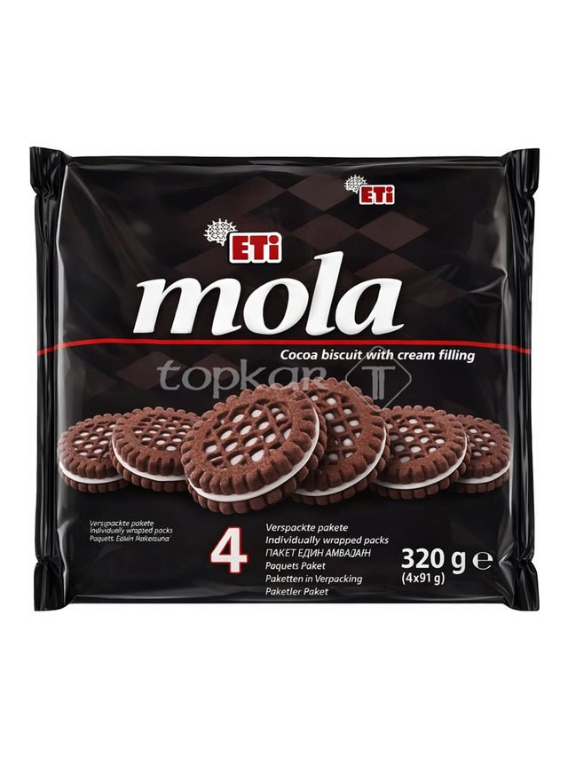 Eti Mola 364g – Kakaokekse mit Cremefüllung türkische Sandwichkekse