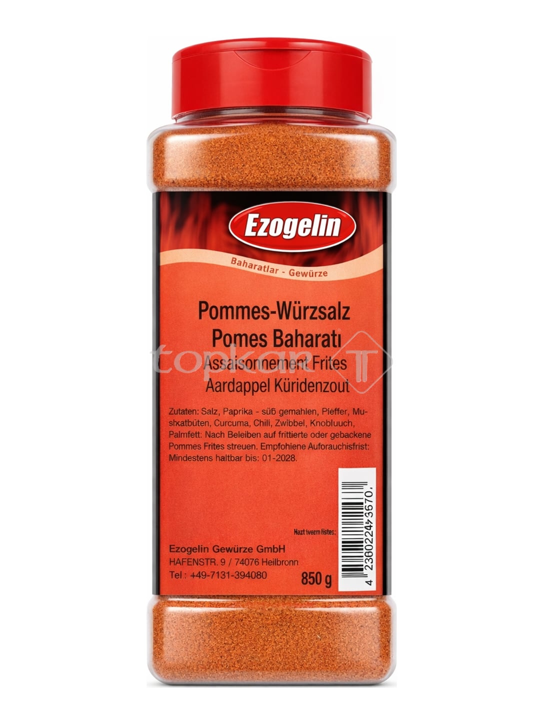 Ezogelin Pommes Würzsalz 850g – Pomes Baharatı Gewürzsalz für Pommes